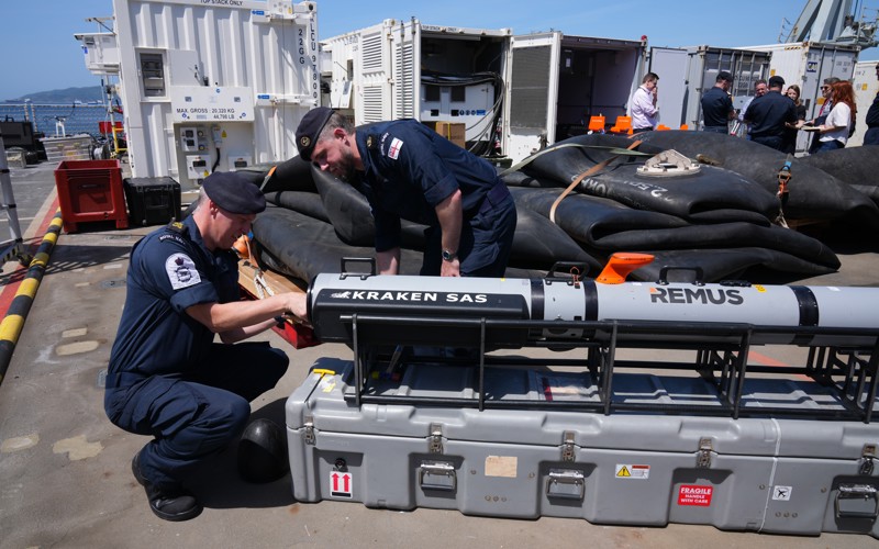 Britain's navy prepares to clear mines in the Strait of Hormuz while waiting for a peace deal