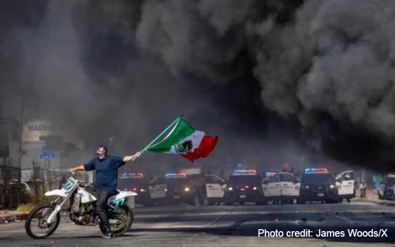 Liberal media followed smoke, couldn't find riots Trump didn't cause