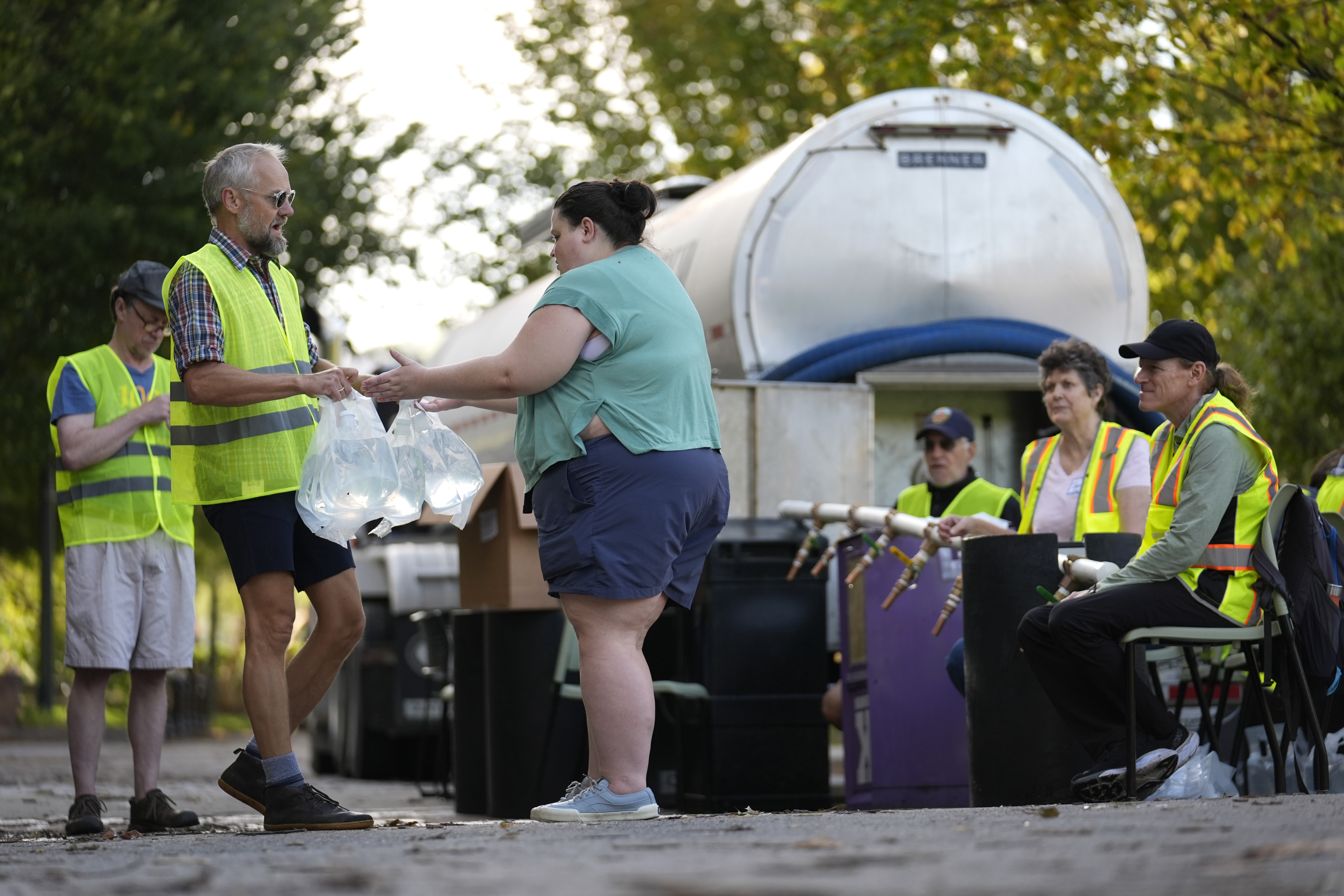 A week after Helene hit, thousands still without water struggle to find enough