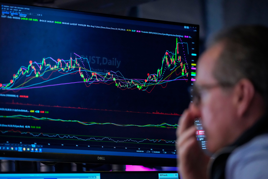 US stocks rally near a record as oil prices fall