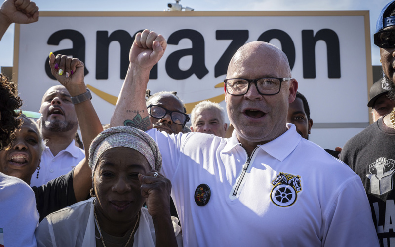 Amazon workers are striking at multiple delivery hubs.