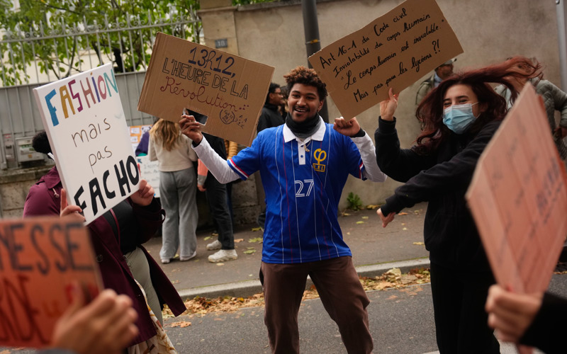 France deploys thousands of police as Paris march is restricted to city’s edge