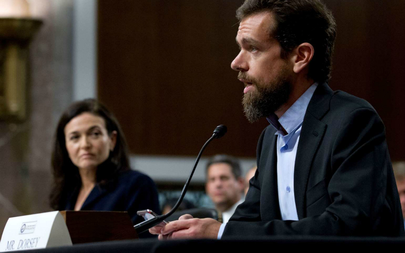 Twitter CEO Jack Dorsey testifying