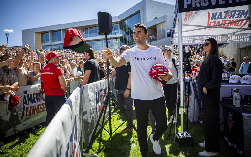 Turek returns to campus where Charlie Kirk was killed