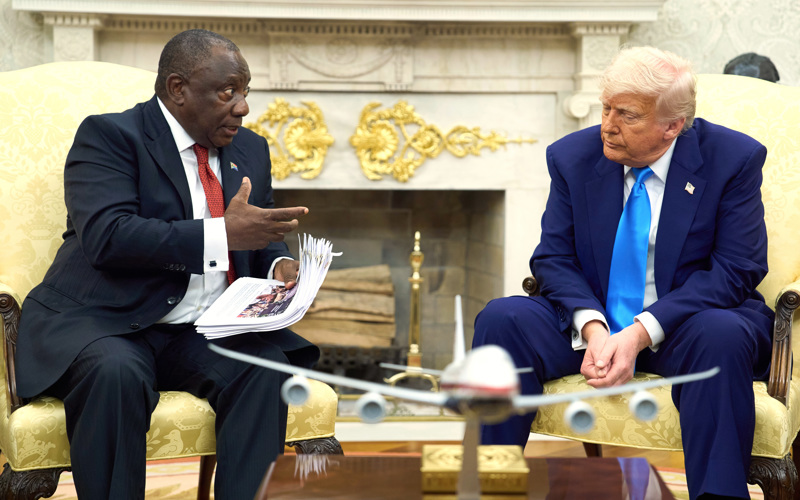 Trump praised for blunt confrontation over South Africa's anti-white vengeance