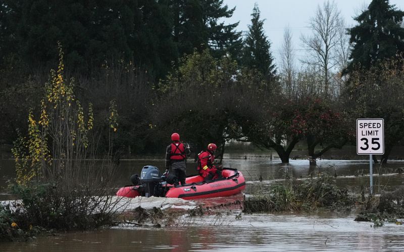Thousands in Washington state could face evacuations as rain continues to pound the region