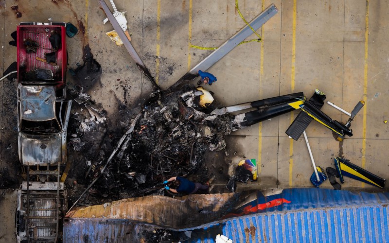 Driver arrested in bus collision that happened before news helicopter crash in LA