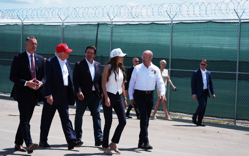 Dems who winked at illegal immigration up in arms over 'Alligator Alcatraz'