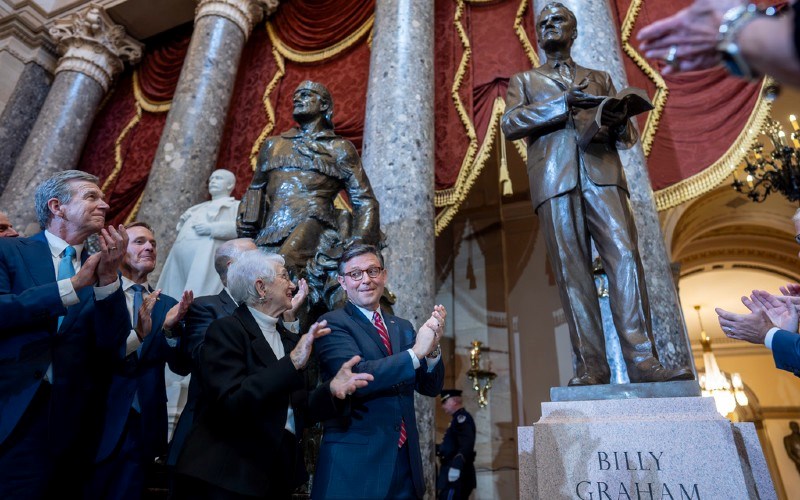 North Carolina reveres native son Billy Graham in halls of Congress