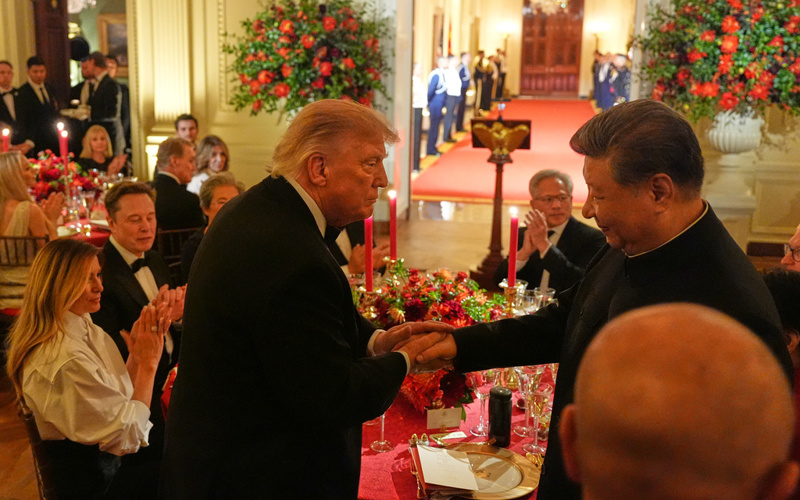 Trump's state dinner for Xi features sea bass and a long list of tech titans