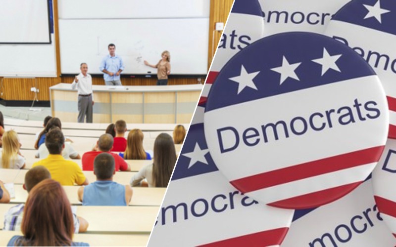 Is it coincidence that socialist voters are closely tied to those with college degrees?