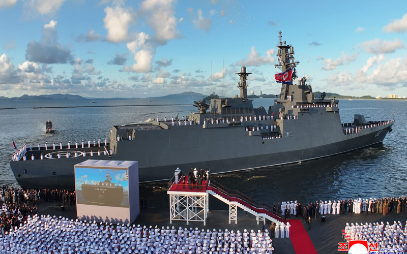 North Korea adds second naval destroyer as US, South Korea and Japan hold military exercise