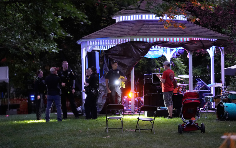 At least 12 people shot at an Ohio festival and a search for suspects is still ongoing, police say