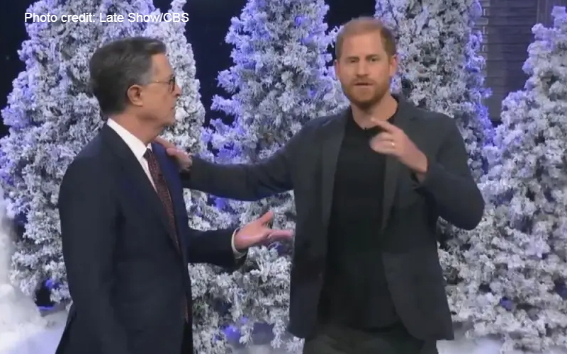 Colbert show panned for using a prince to criticize 'King Trump'