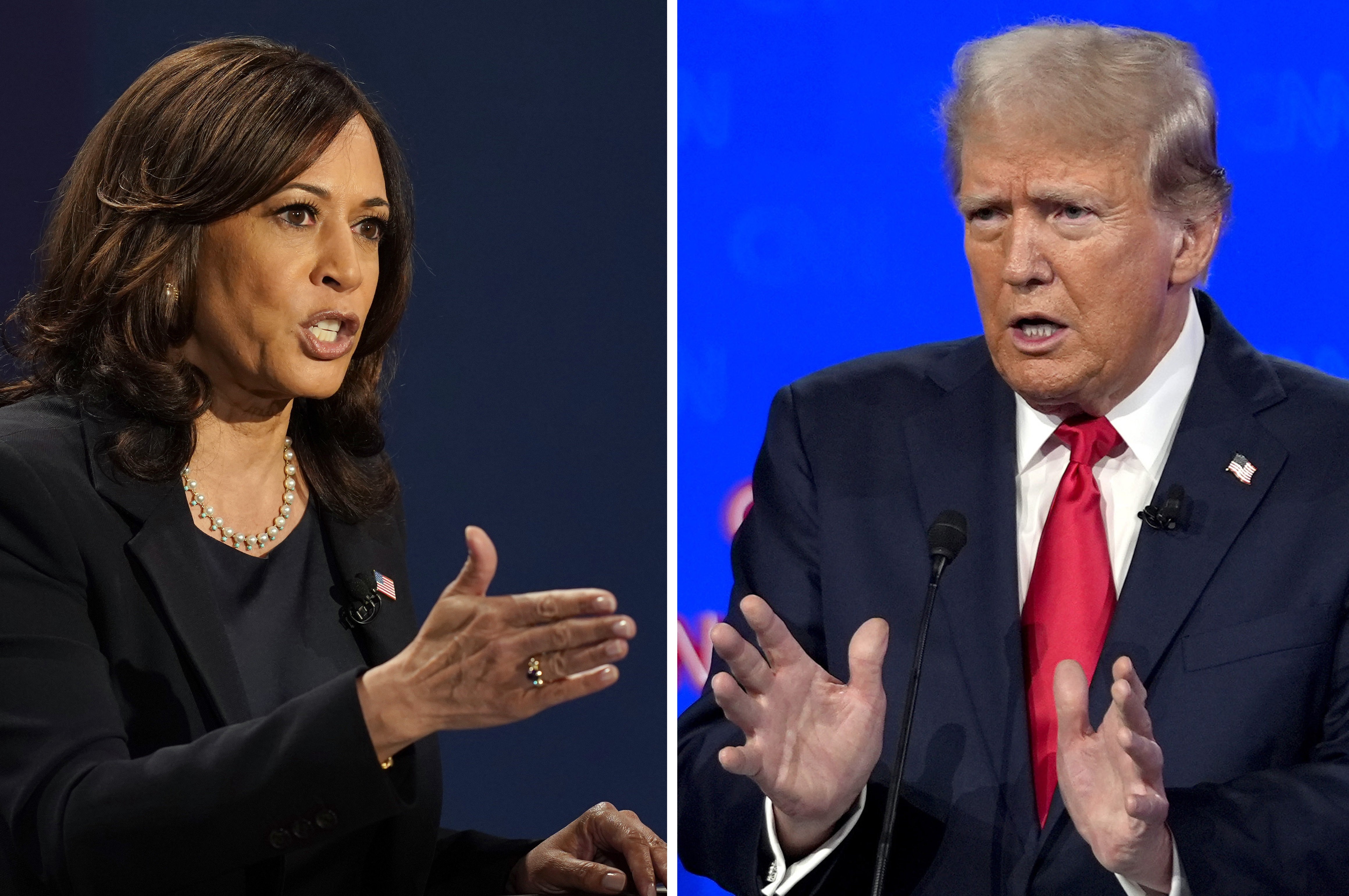 One goal, two very different approaches for Trump, Harris