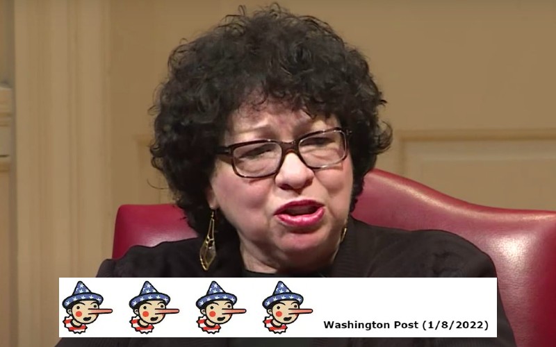 Sotomayor's own truth failed media 'fact' test