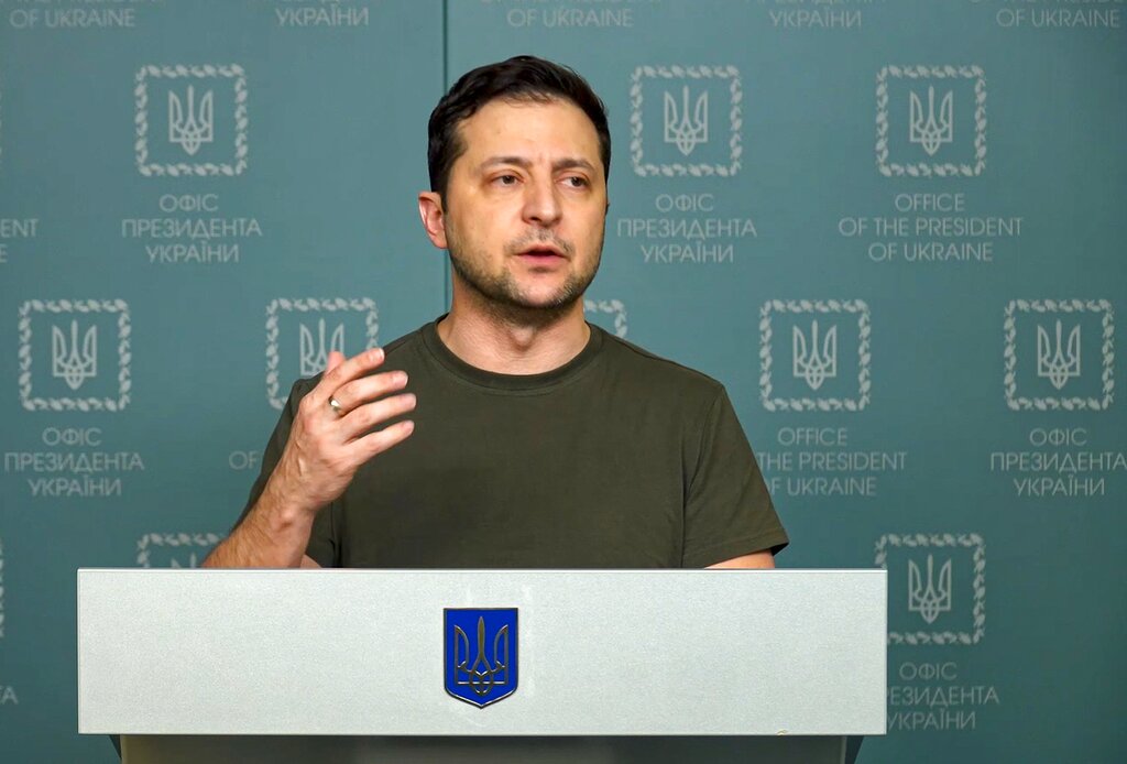 Ukraine leader Zelenskyy urges world leaders to keep choking Russia's revenues