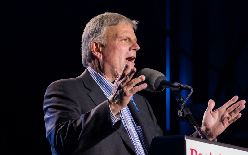 Land delights in Graham's message to soul-selling Dems