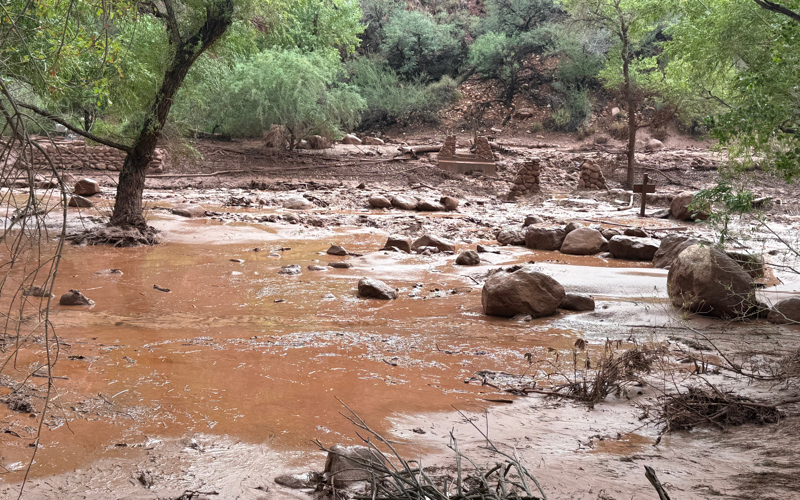 Dozens evacuated from Grand Canyon after flash flood hits creek leading to the Colorado River