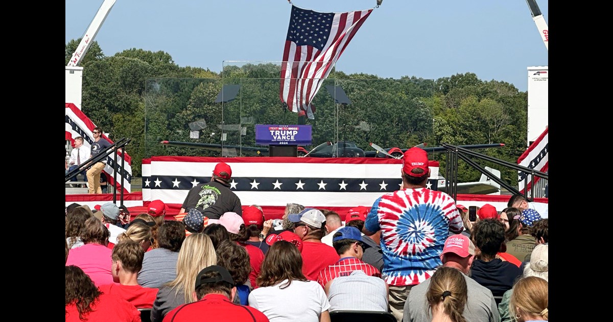 Trump holds his first outdoor rally since assassination attempt