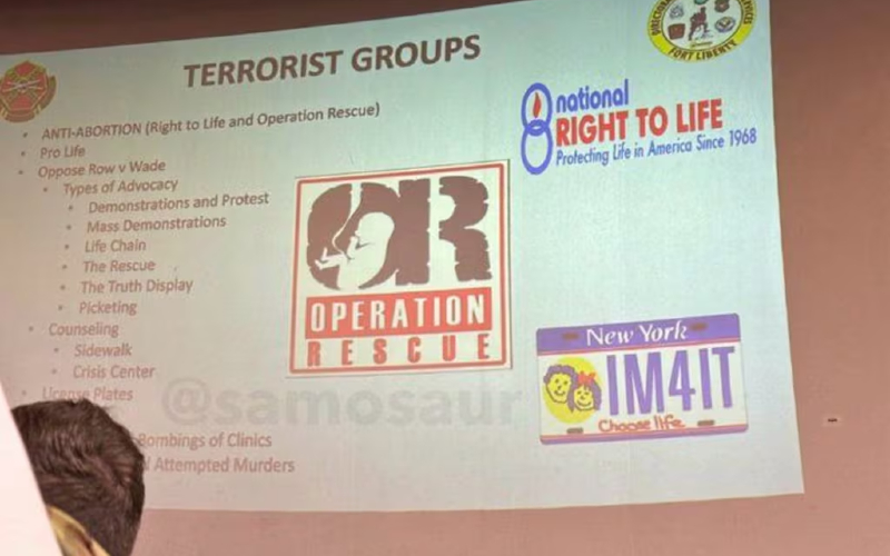 Army letter suggests it launched real investigation into 'terrorism' slide
