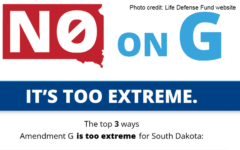 Poll suggests South Dakotans heard pro-life warning about Amendment G