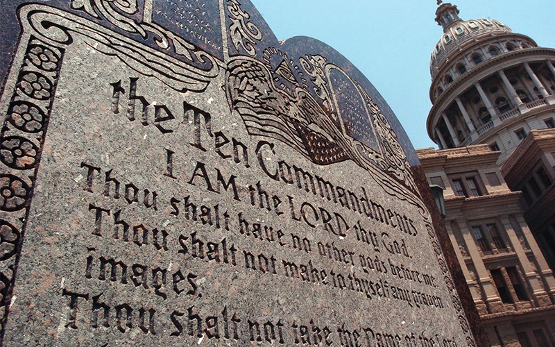 Ten Commandments law defended while its future in hands of judge