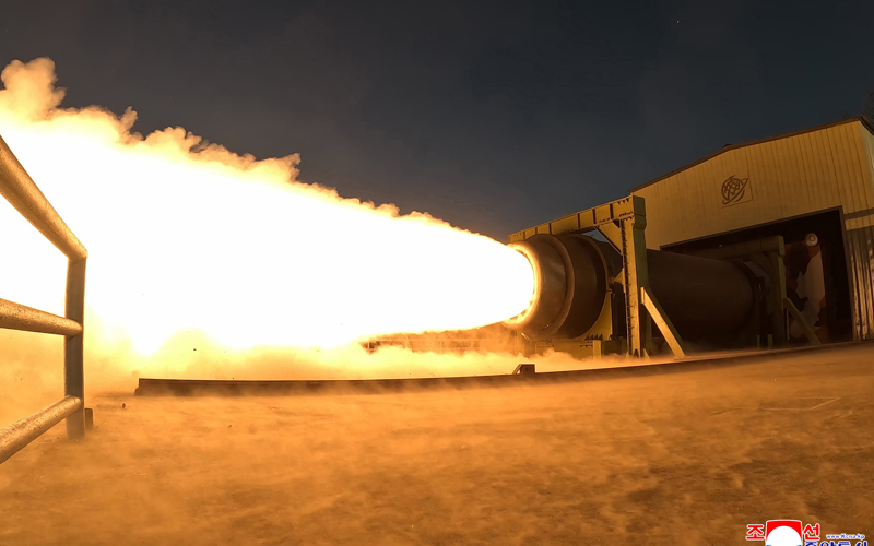 North Korea conducts engine test for missile capable of targeting US mainland