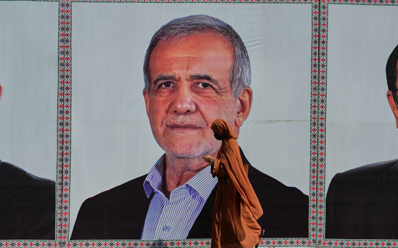 Iranian president lands in Pakistan as US-Iran teams work to finalize a war-ending deal