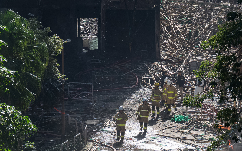 Grateful to be alive, residents who escaped the Hong Kong apartment blaze wonder what comes next