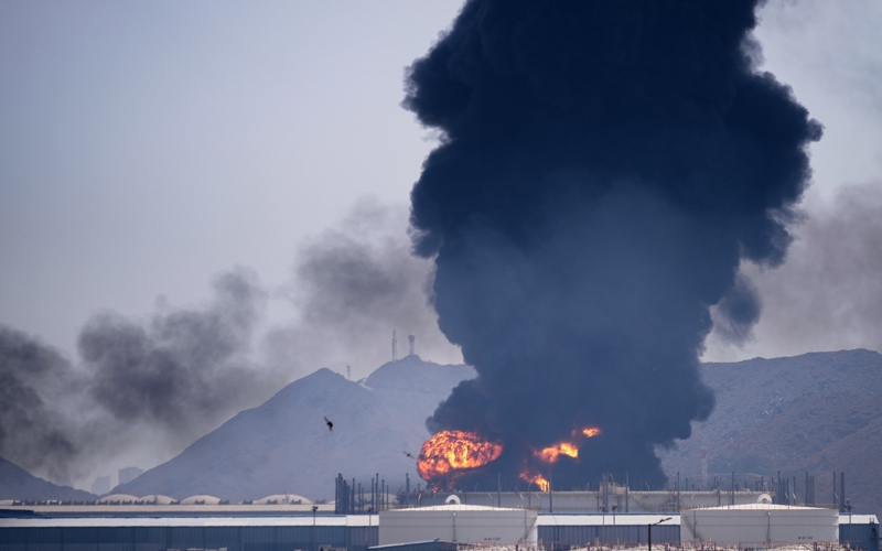 US bombs military sites on Iranian island as Trump threatens its oil infrastructure