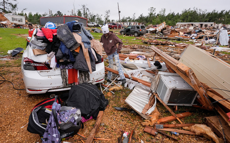 Tornadoes cut across Mississippi as severe storms damage hundreds of homes